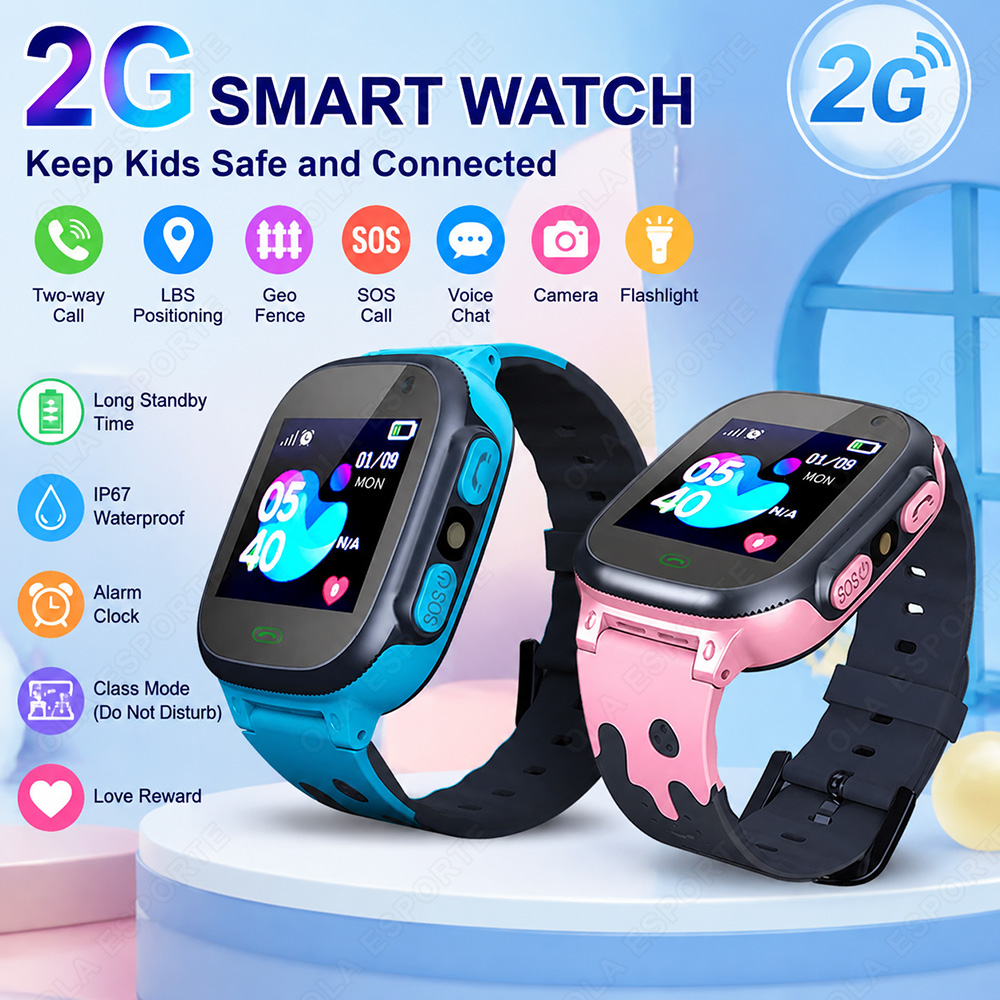 Smartwatch Watches Gift For Boys With Gps - Новые детские умные часы с HD-сенсорным