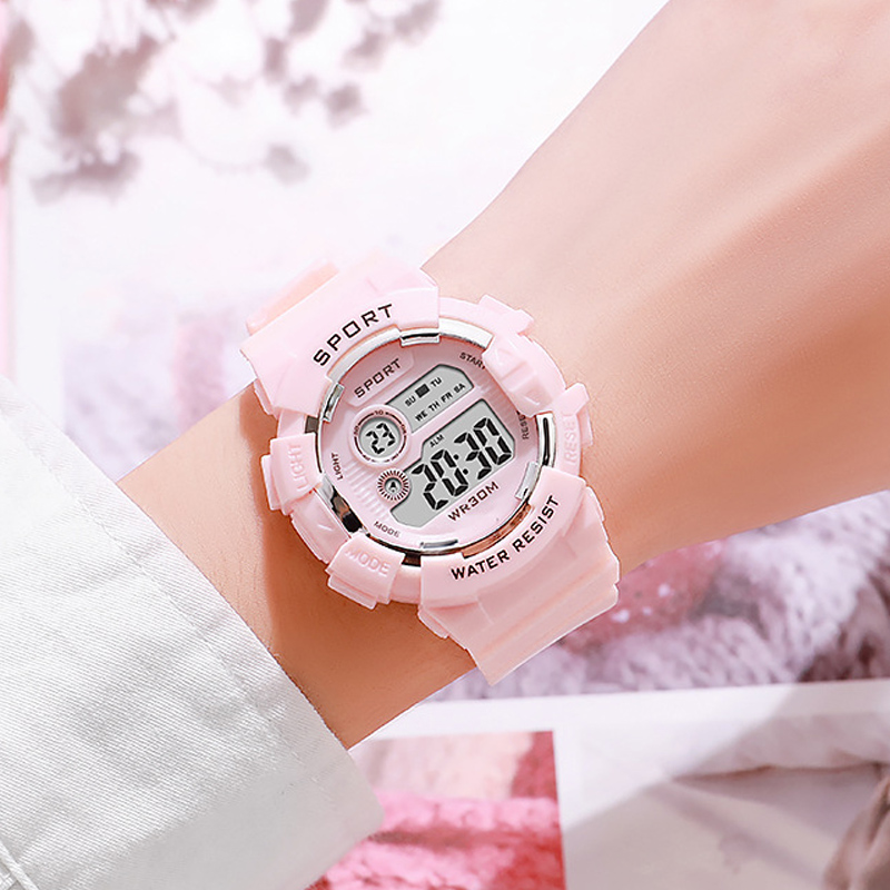 Smartwatch Watches Kids - Модные детские часы, светящиеся водонепроницаемые спортивные
