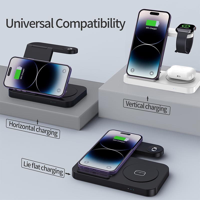 Smartwatch Apple Watch - Складная беспроводная зарядная станция 4 в