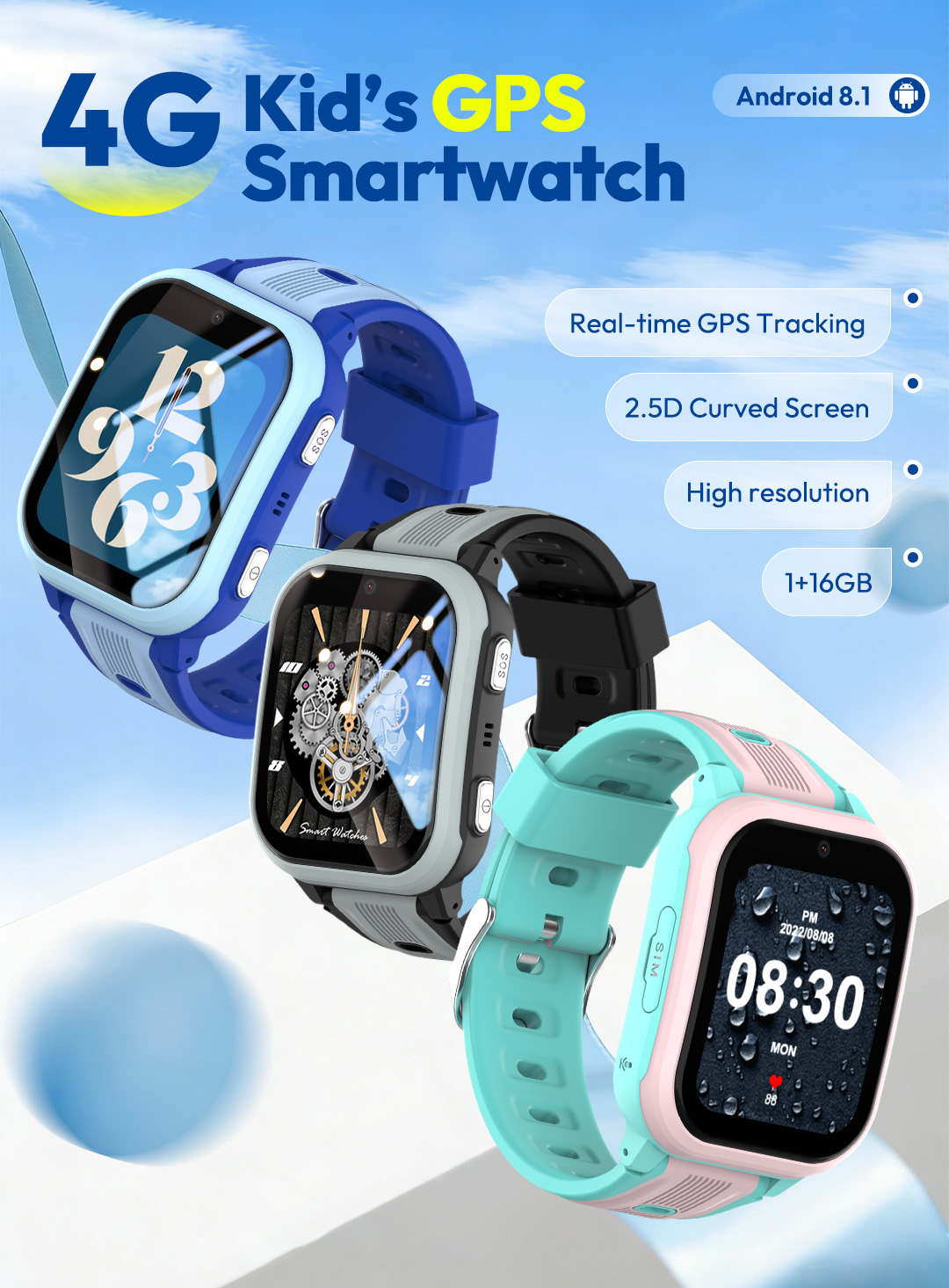 Smartwatch Watches Gift For Boys With Gps - Умные часы KT41 - Детские часы