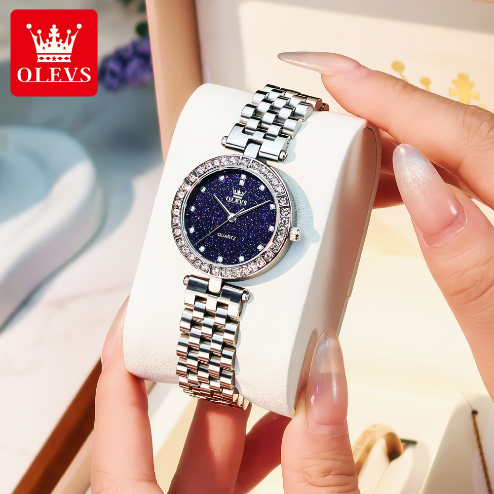OLEVS 3641 женские часы элеган – обзор и цена Luxury Ceramic Watch