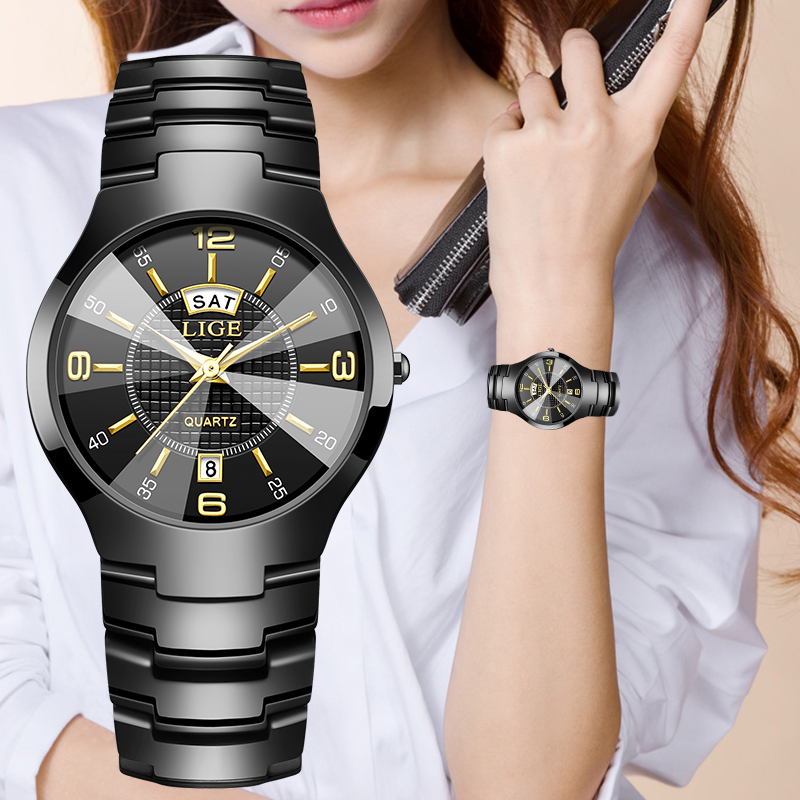 LIGE модные элегантные женские – обзор и цена Luxury Ceramic Watch