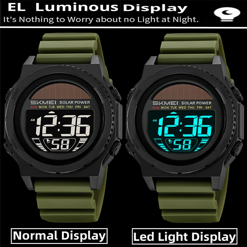 Skmei цифровые часы на солнечн – обзор и цена Solar Powered Watch
