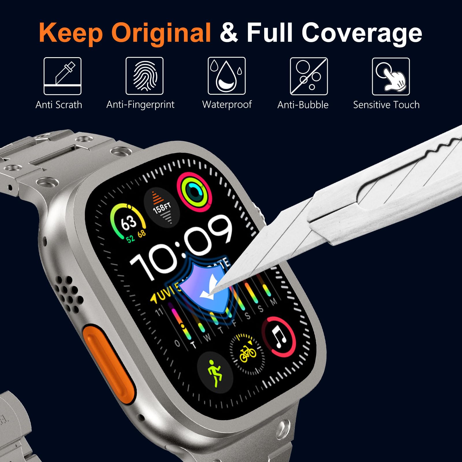 Закаленное стекло для Apple Wa – обзор и цена Smartwatch Watches For Mens