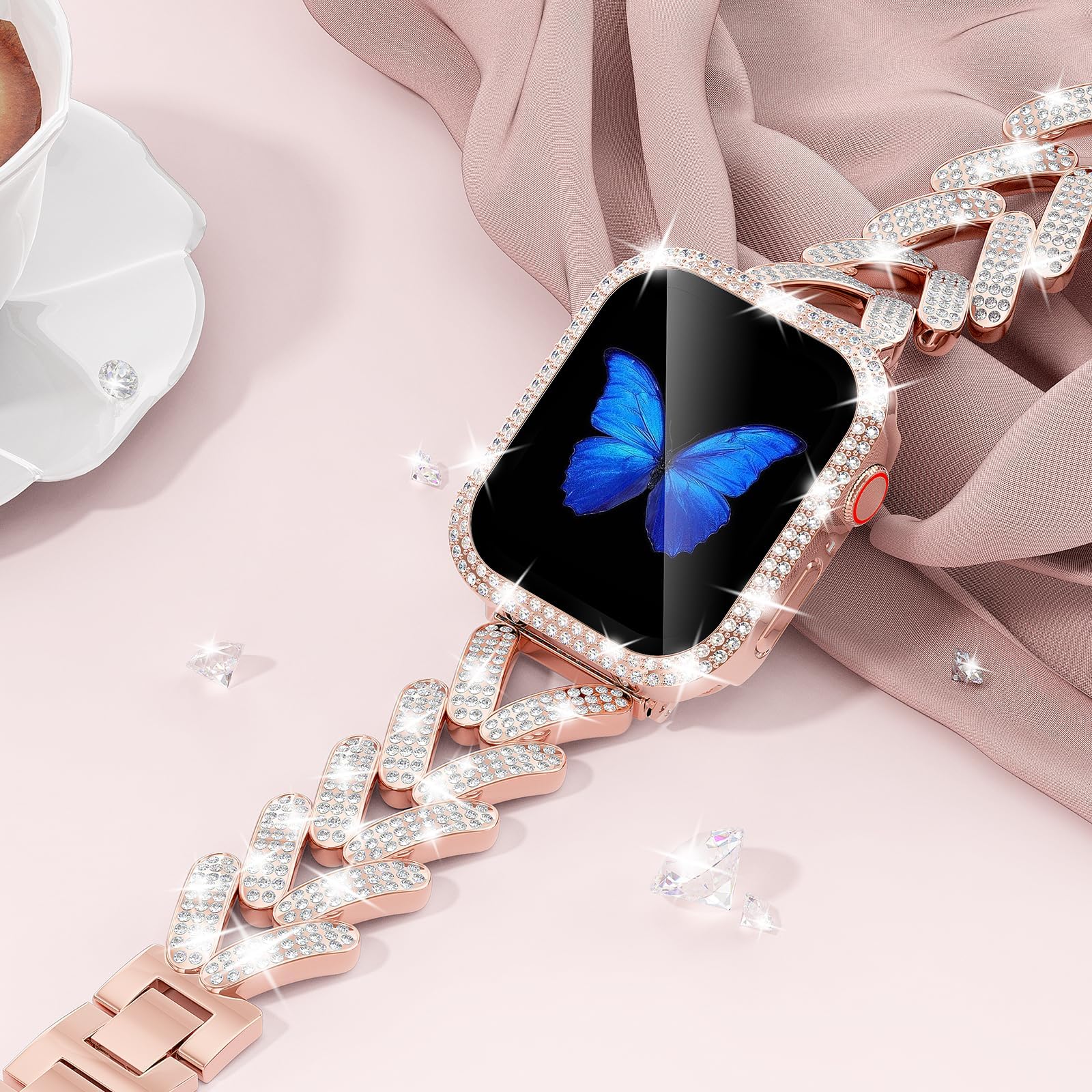 Ремешок Bling для Apple Watch, – обзор и цена Smartwatch Slim Watches For Men
