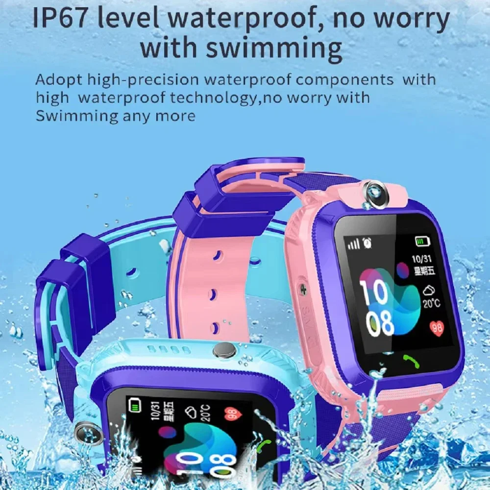 XIAOMI Q12 Детские умные часы  – обзор и цена Smartwatch Watches Gift For Boys With Gps