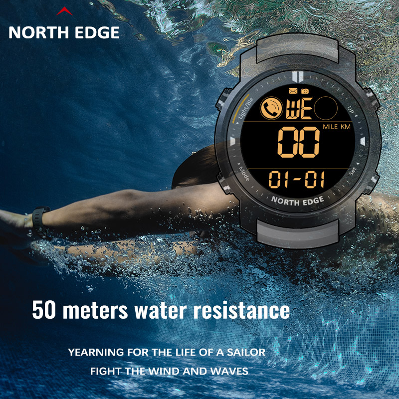 Мужские умные часы NORTH EDGE, – обзор и цена Smartwatch Professional Watches For Men