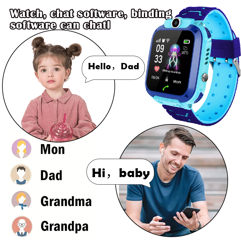 Детские умные часы Q12B с функ – обзор и цена Smartwatch Watches Gift For Boys With Gps