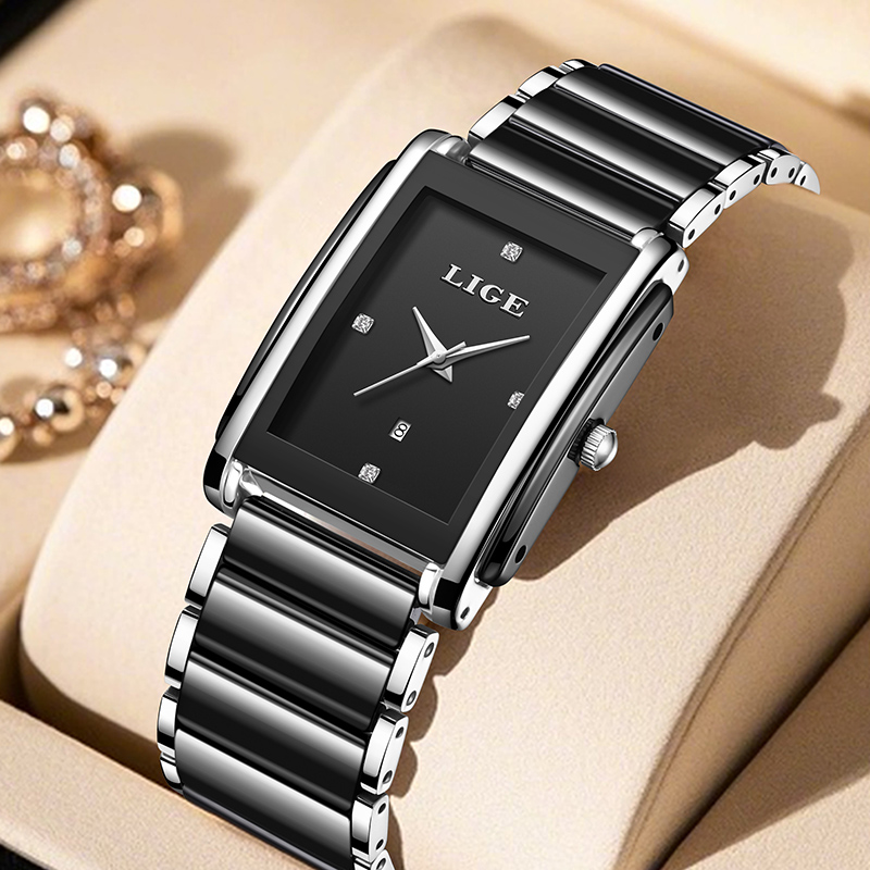 LIGE новые роскошные женские ч – обзор и цена Luxury Ceramic Watch