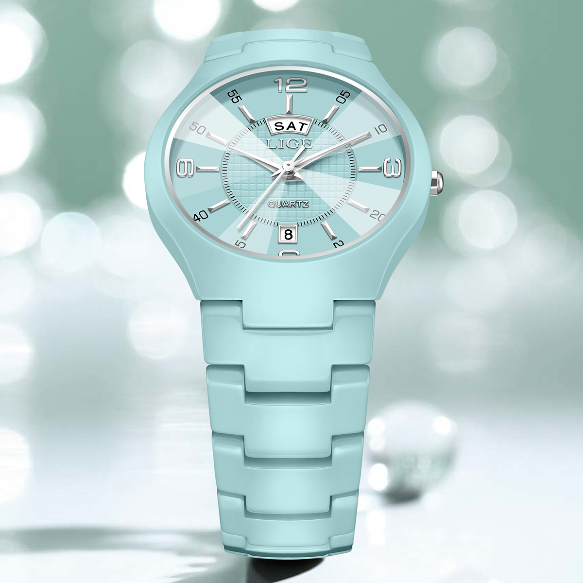 Элегантные женские часы LIGE:  – обзор и цена Luxury Ceramic Watch