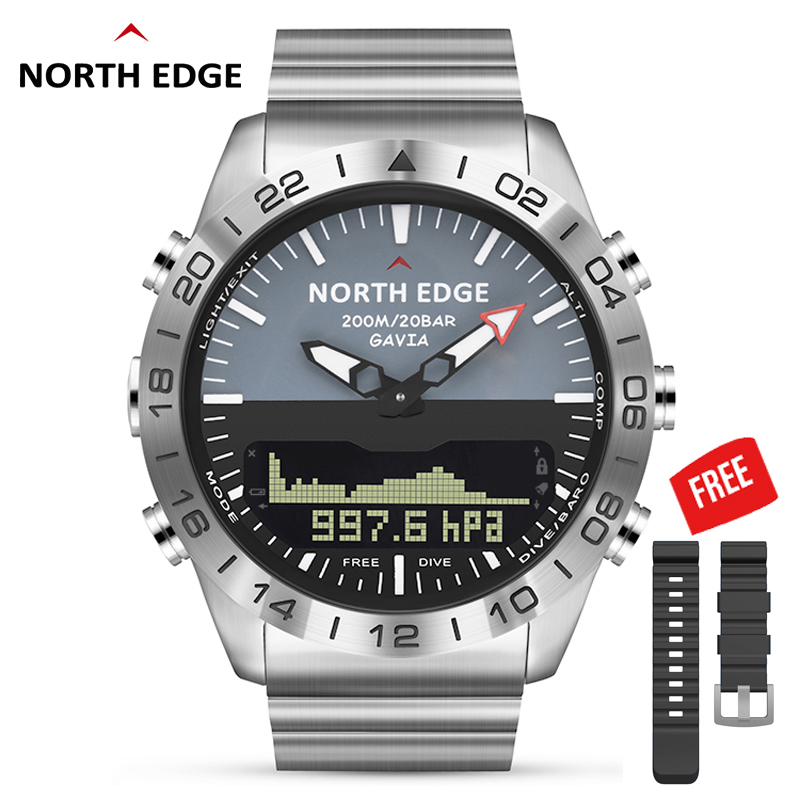 Мужчины Dive Спортивные Цифров – обзор и цена Altimeter Compass Watch