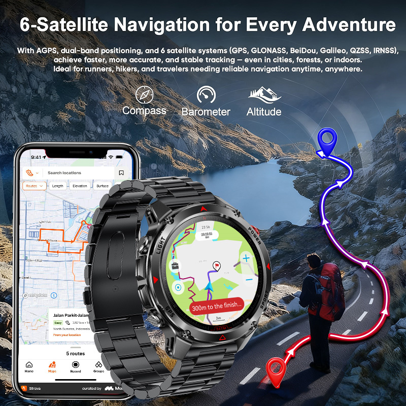 T-Rex 3 Pro Смарт-часы AGPS во – обзор и цена Smartwatch Military Watches For Men