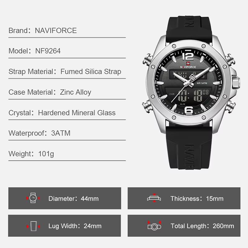 Мужские кварцевые часы NAVIFOR – обзор и цена Watch Display Pillow