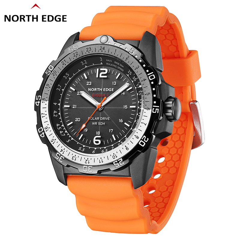 Часы NORTH EDGE EVOQUE2 на сол – обзор и цена Solar Powered Watch