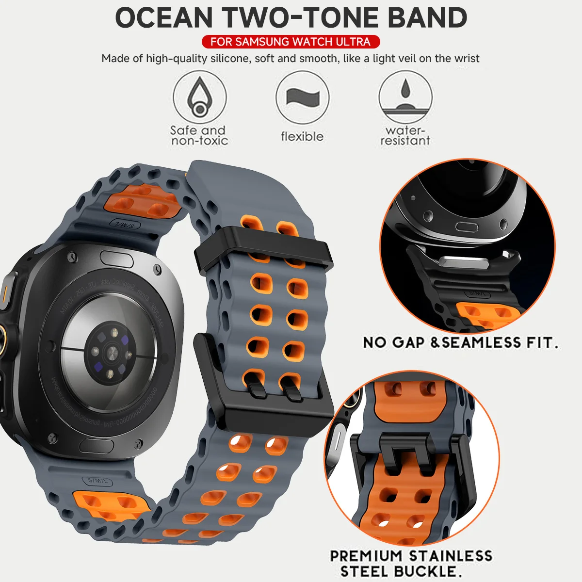 Двухцветный силиконовый ремешо – обзор и цена Tide Watch Surf