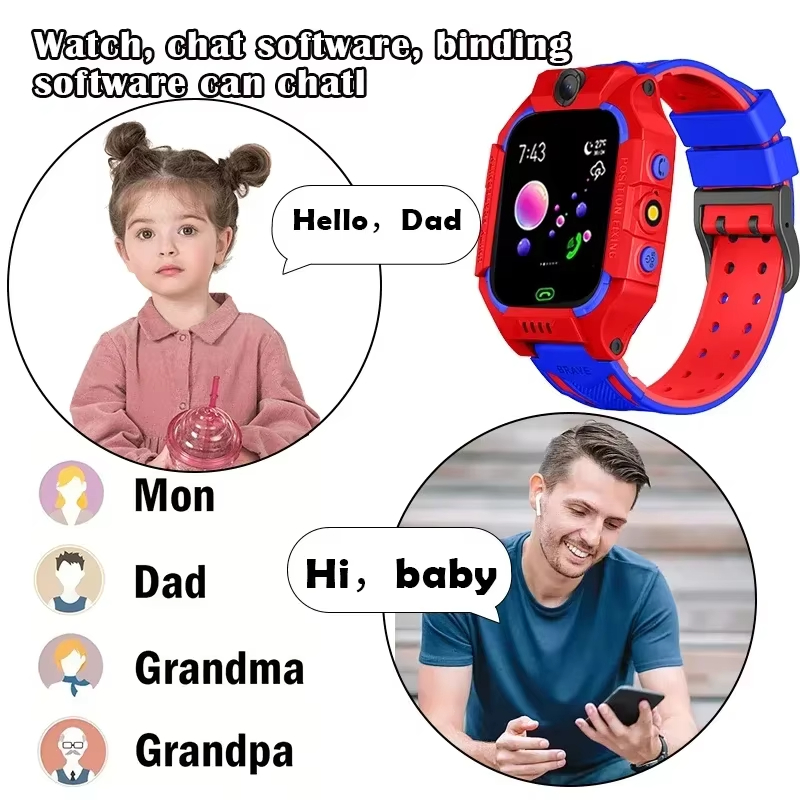 Детские смарт-часы Lenov 5G с  – обзор и цена Smartwatch Watches Gift For Boys With Gps