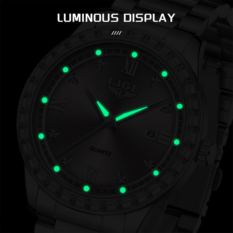 LIGE элегантные женские часы м – обзор и цена Luxury Ceramic Watch